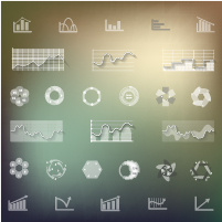 Infographic with diagrams elements design illustration vector 03