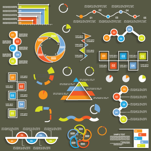 infographic illustration elements diagrams 