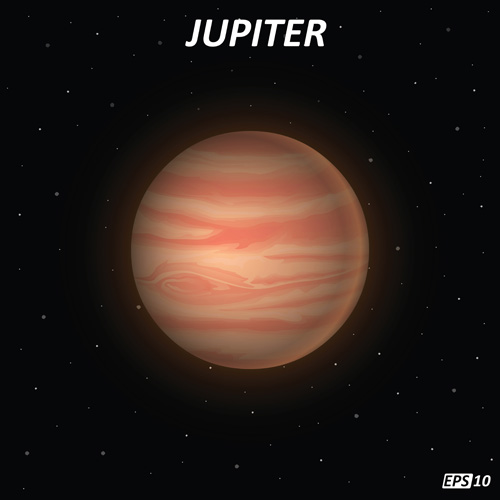 Jupiter art background vector Jupiter art background vector