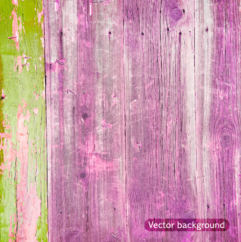 Old wood boards textures vector background set 02