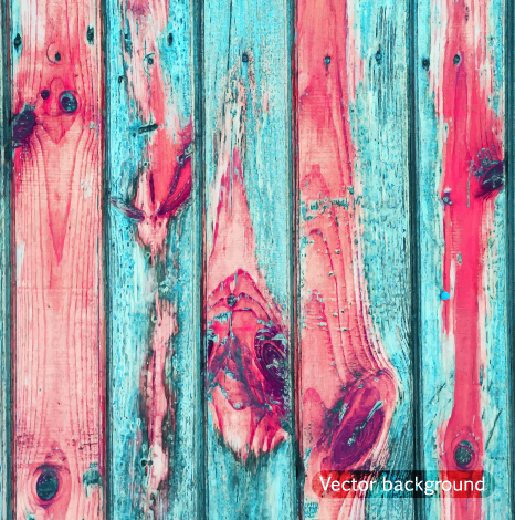 Old wood boards textures vector background set 03