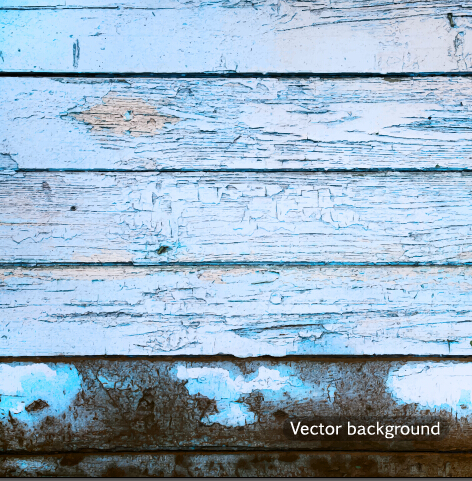 Old wood boards textures vector background set 05