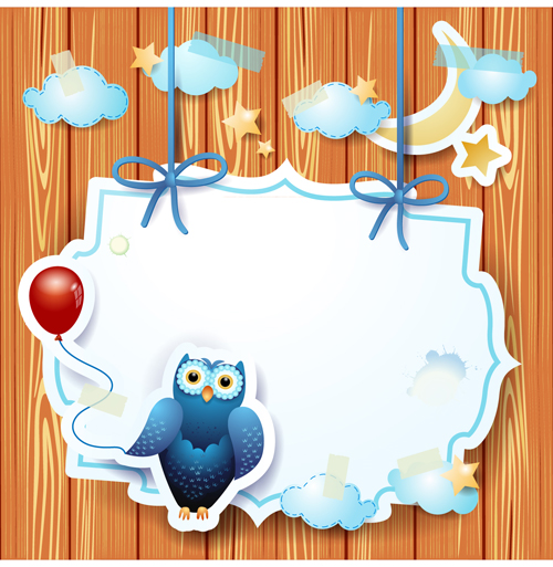 Cartoon Paper Cards vector graphics 03