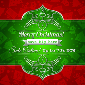 vector background creative christmas big sale background 