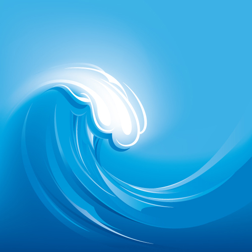 Surging Sea wave vector backgrounds 02