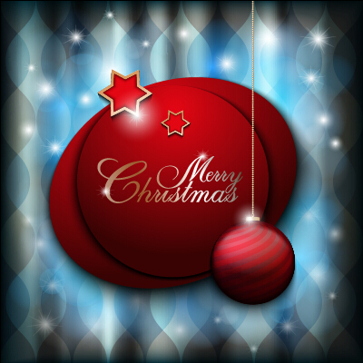 Set of christmas ball creative vector design 04