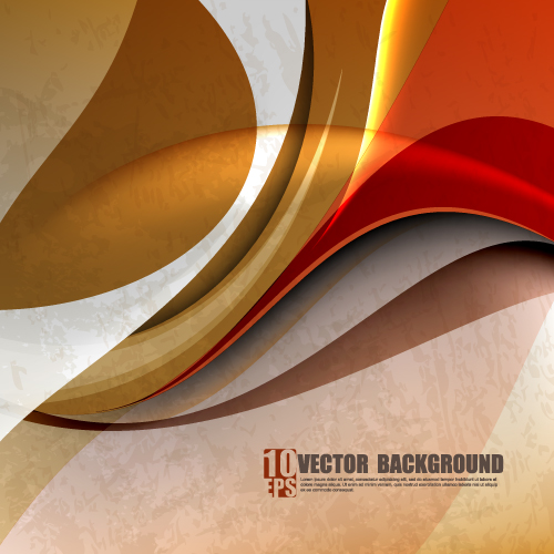 Set of ornate waves vector background 03