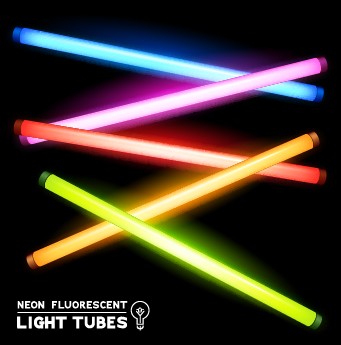 Shiny colored magic wands vector background 03