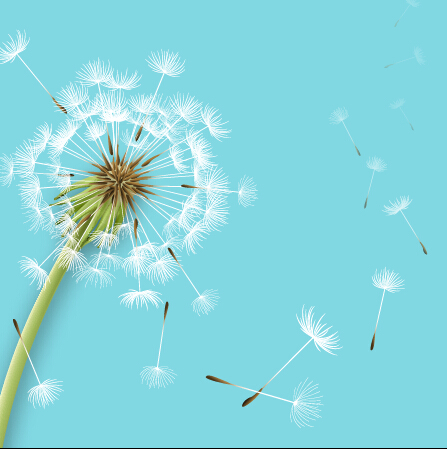 elion vector backgrounds material 01 Shiny dandelion vector backgrounds material 01