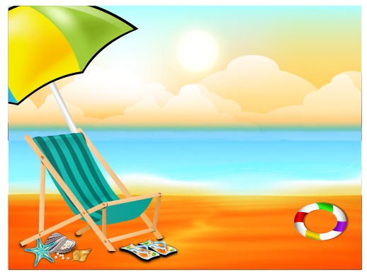 Beautiful Summer beach background 05