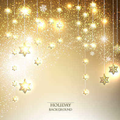 Vector xmas with new year art background set 05