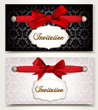 vintage invitation cards invitation card bow 