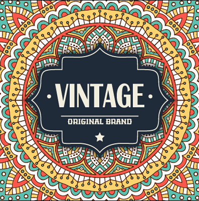 vintage pattern frame ethnic Backgrounds background 