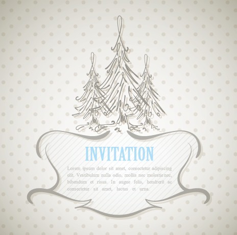 Winter design elements vector background 05