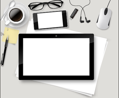 Work desktop template design vector 14
