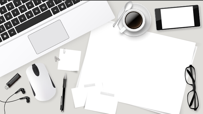 Work desktop template design vector 15
