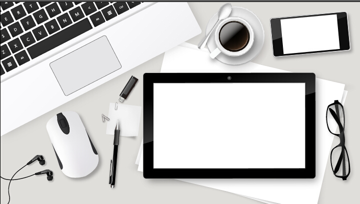 Work desktop template design vector 16