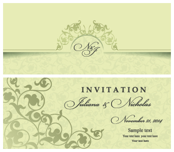 wedding Retro font invitation cards invitation  