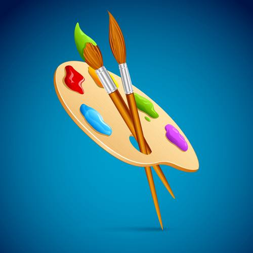 Vector Palette and brushes set 01