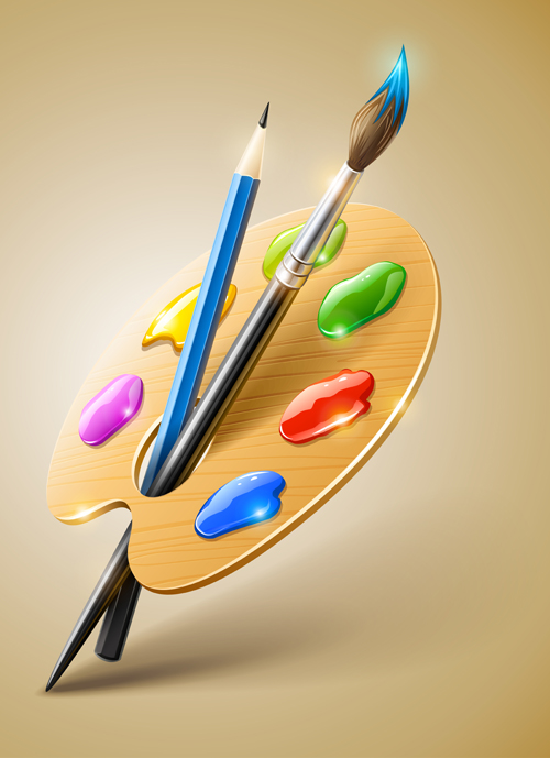 Vector Palette and brushes set 05