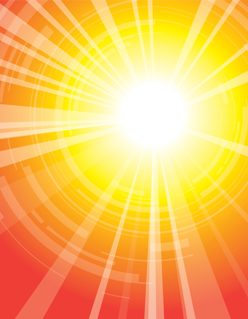Dazzle sunshine background vector 05