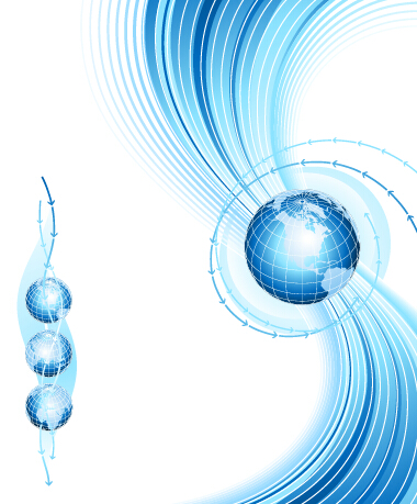 th creative background set vector 02 tech with earth creative background set vector 02
