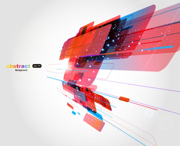 Abstract Luminous Dynamic background free vector 02