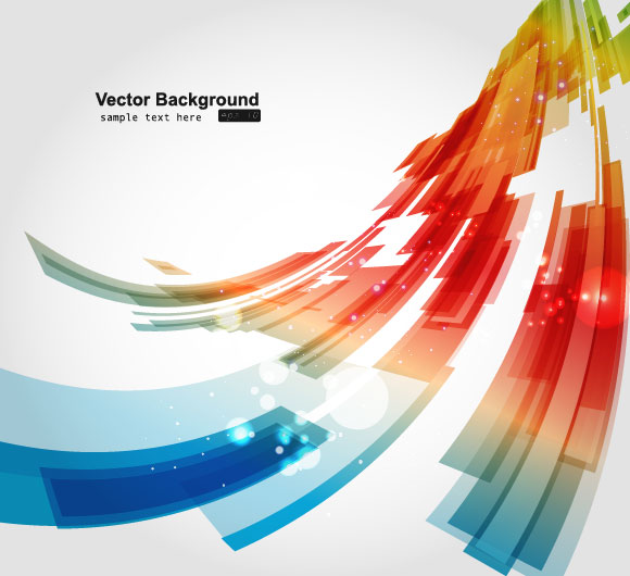 Abstract Luminous Dynamic background free vector 03