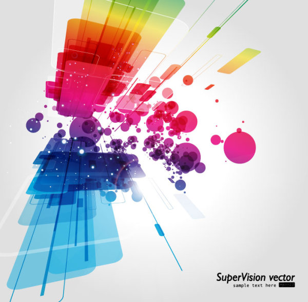 Abstract Luminous Dynamic background free vector 04