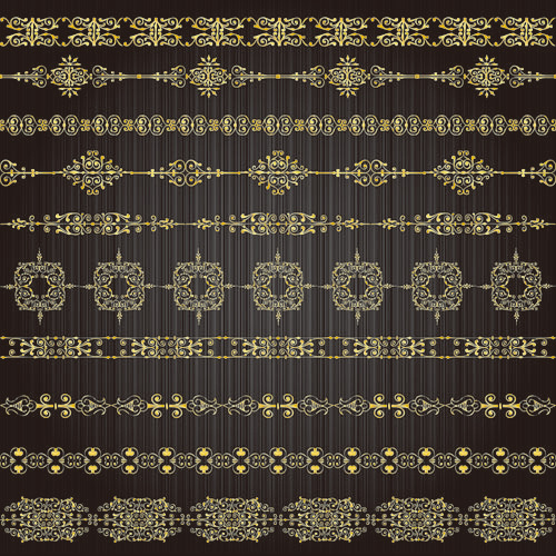 pattern lacy golden 