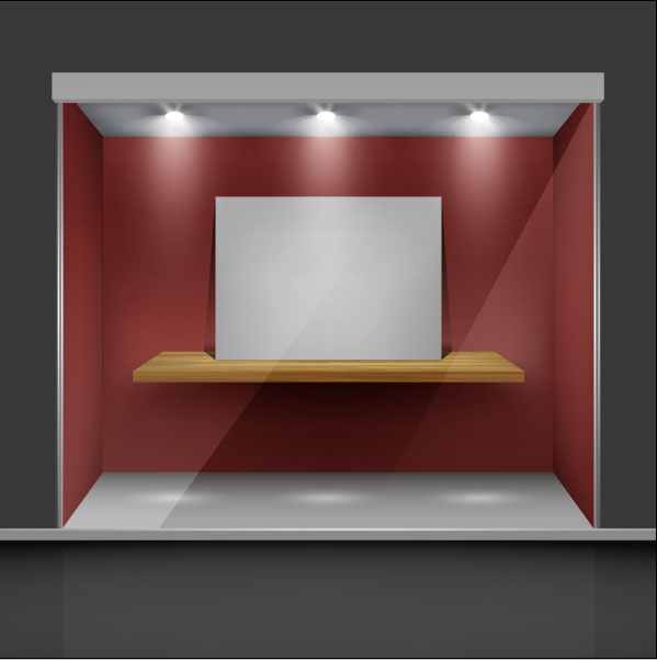 Exhibition Booth Window free vector 01