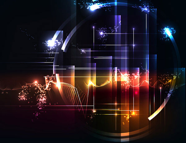 Shiny infographics elements background vector 04