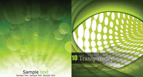 Green glare background vector
