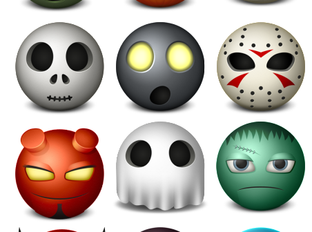 icons happy halloween 