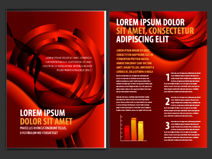template flyer cover business brochure 