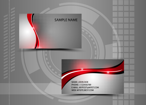modern business cards business abstract 