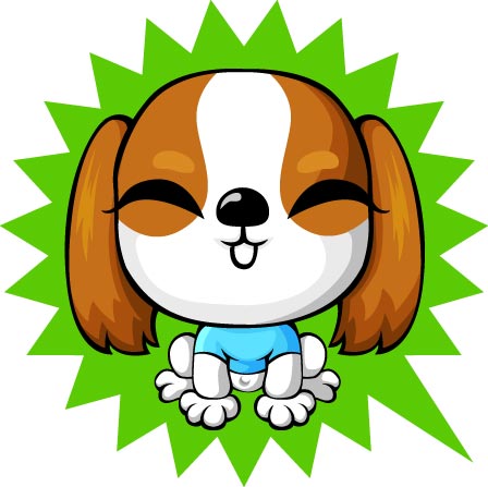 Cartoon lovely dog vector set 08