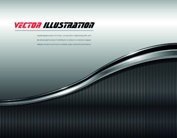 Dynamic chrome vector background graphics 01