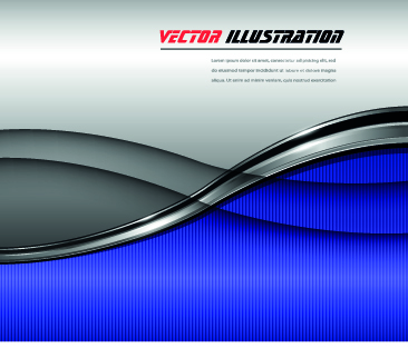 Dynamic chrome vector background graphics 03