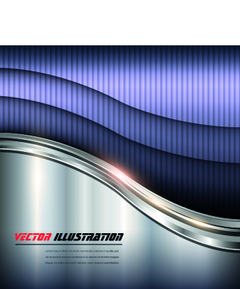 Dynamic chrome vector background graphics 05