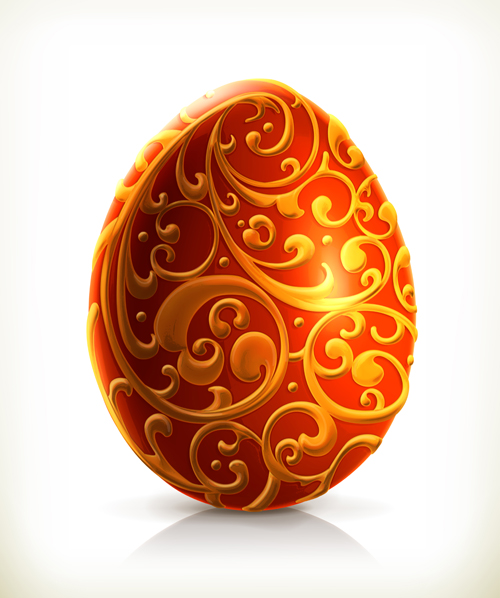 Classic easter egg vector design 04