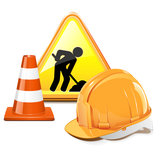 Creative construction sign with tool vector 01