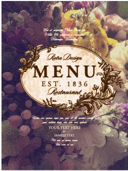 vintage restaurant flower cover 