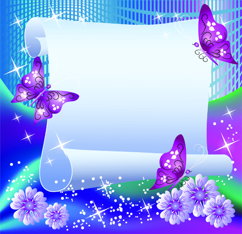 paper flower background vector background 