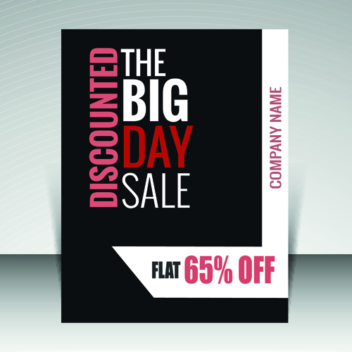 Flyer and cover brochure with magazine vector illustration 08