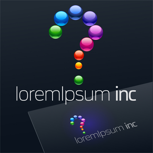 Huge collection of company logos creative vector 16