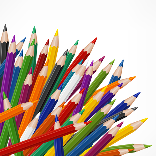 vector background pencils pencil colored background 