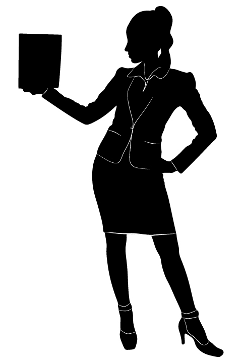 women silhouettes professional 
