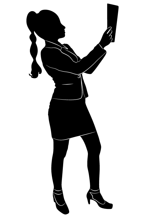 women silhouettes professional 