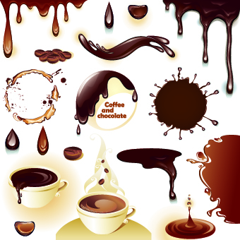Splash drinks design vector 03
